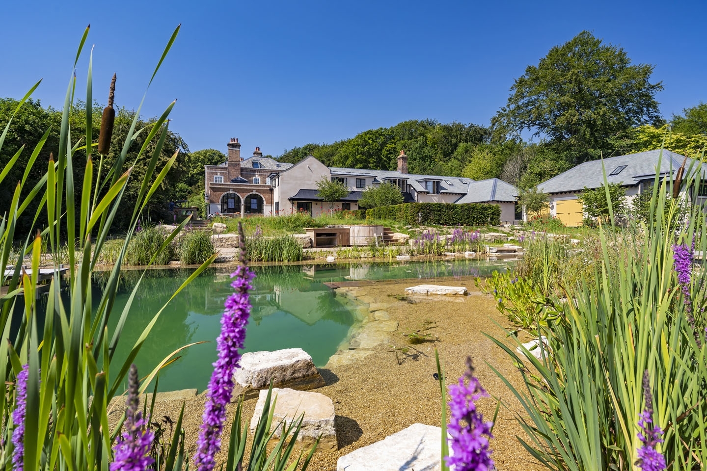 Swimming pond, natural swimming pool, Sussex
