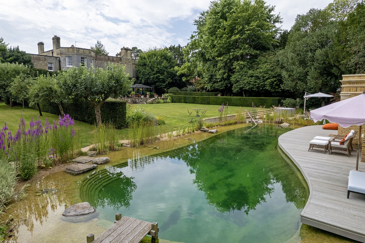 Swimming pond in West Sussex