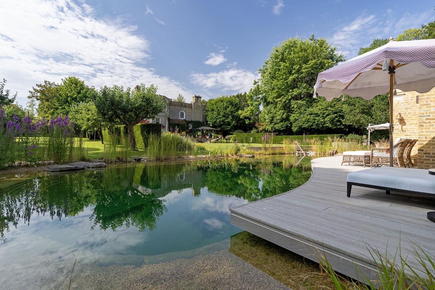 Swimming pond in West Sussex