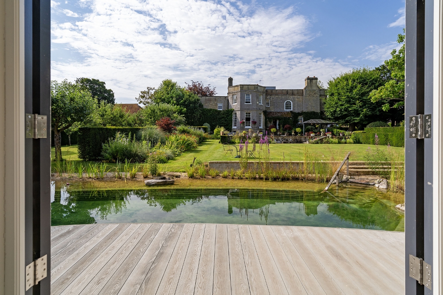 Swimming pond in West Sussex