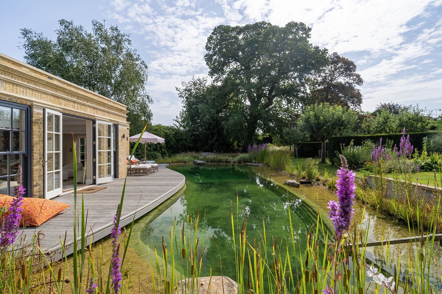 Swimming pond in West Sussex