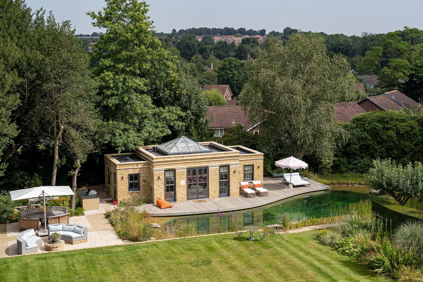 Swimming pond in West Sussex