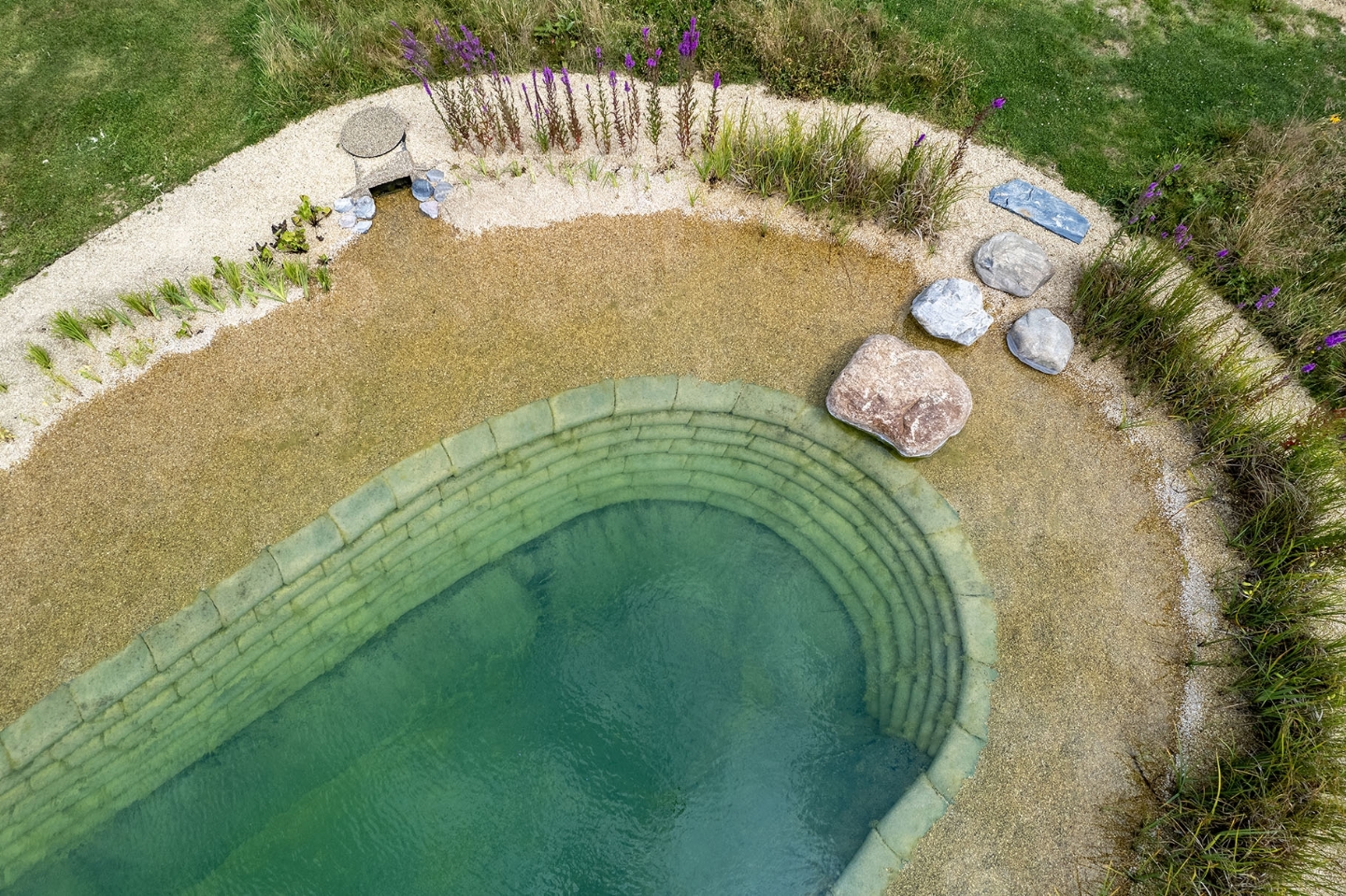 Swimming pond in West Sussex