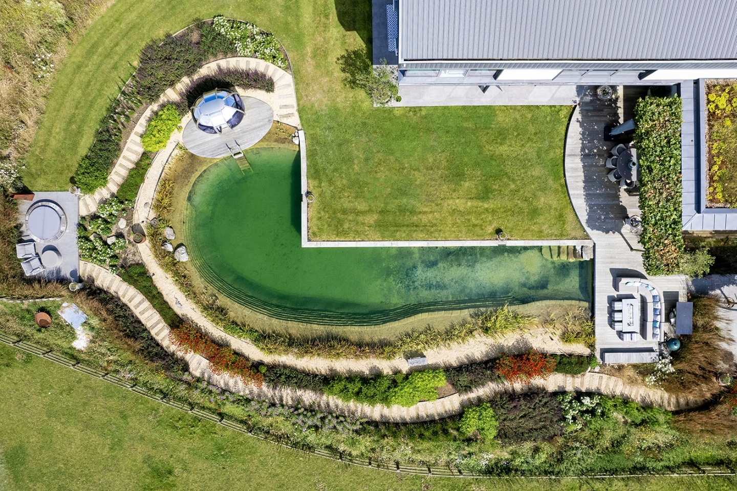 Swimming pond in Surrey