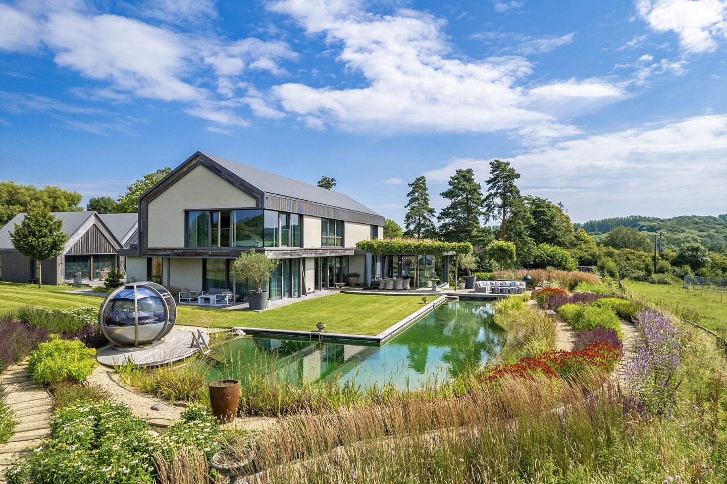 Swimming pond in Surrey