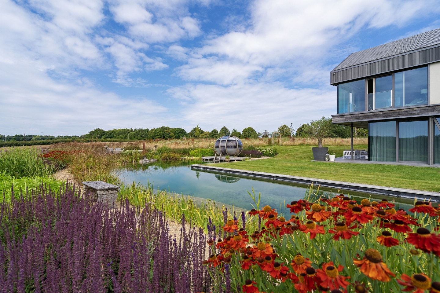 Swimming pond in Surrey