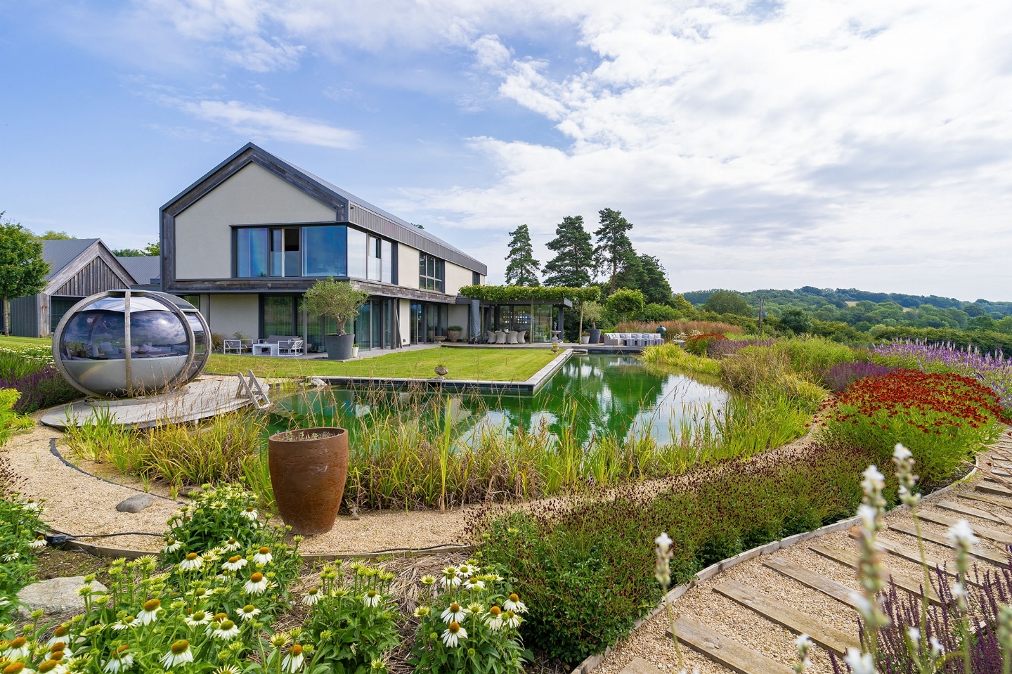 Swimming pond in Surrey