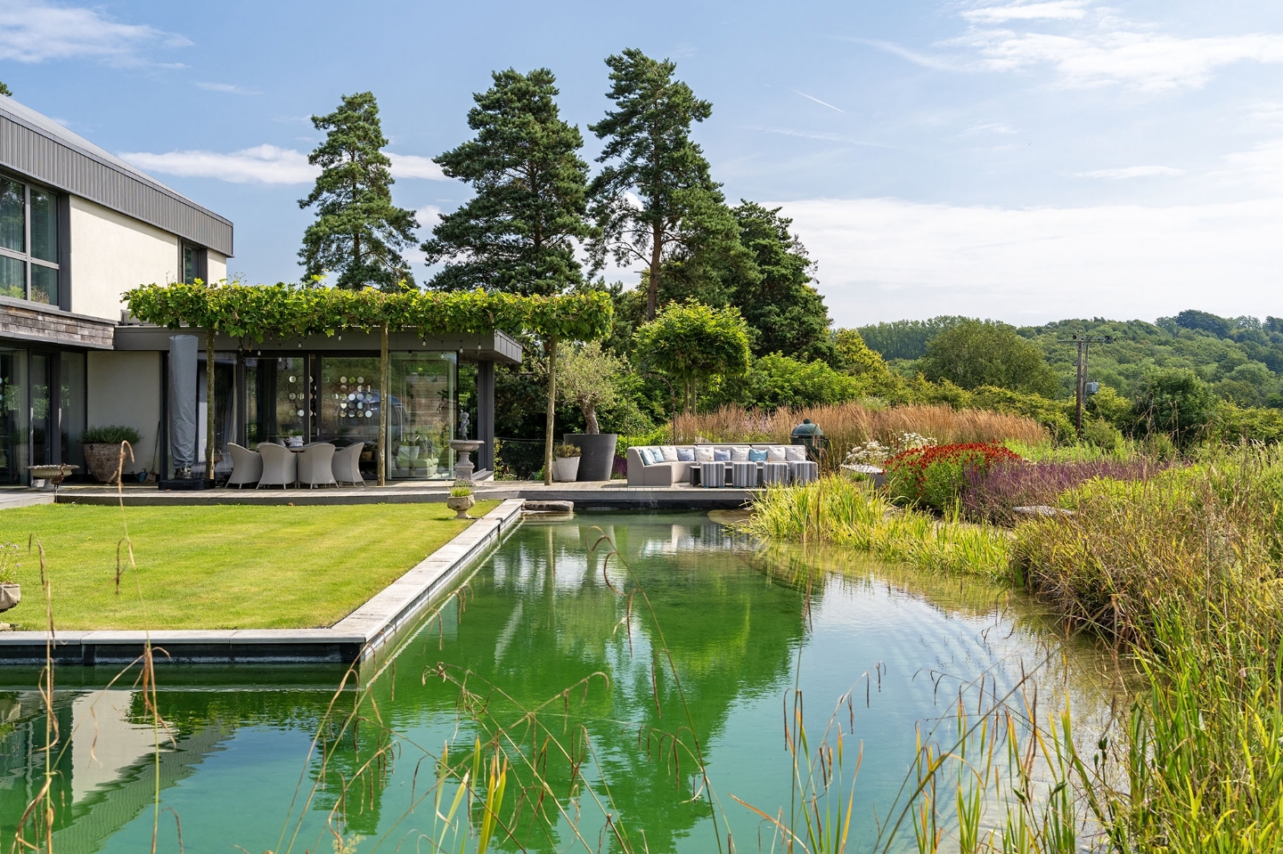 Swimming pond in Surrey