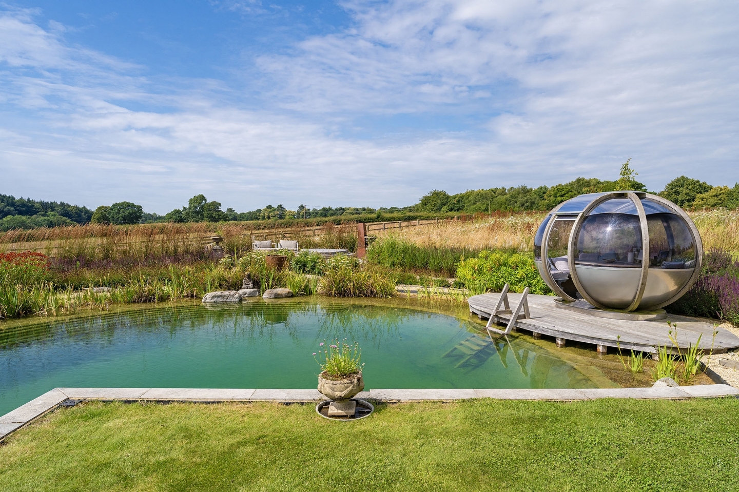 Swimming pond in Surrey