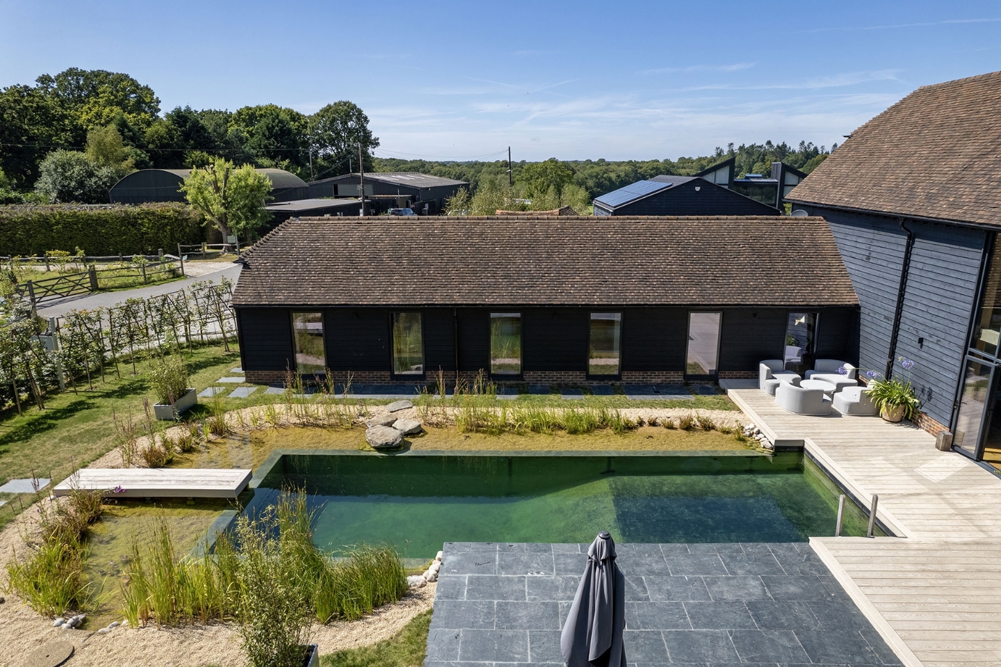 Swimming pond in East Sussex