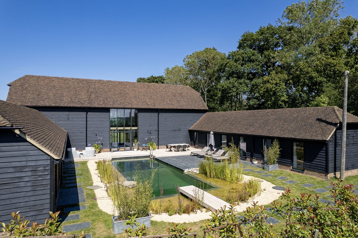 Swimming pond in East Sussex