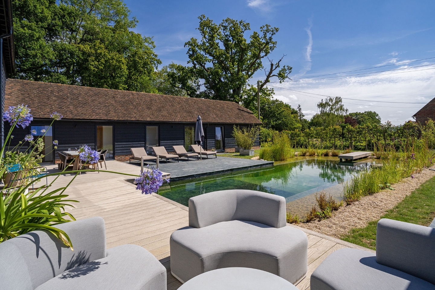 Swimming pond in East Sussex